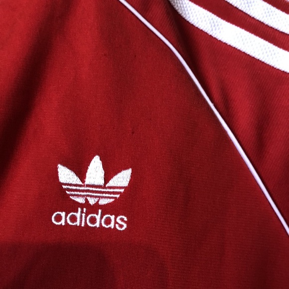 adidas Originals Track Jacket-Red Size Large - Picture 3 of 7